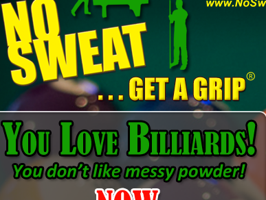 No Sweat Lotion for Billiards